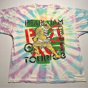 Vintage Pearl Jam Riot Act Shirt Adult Extra Large Tie Dye Tour Concert Rare 03